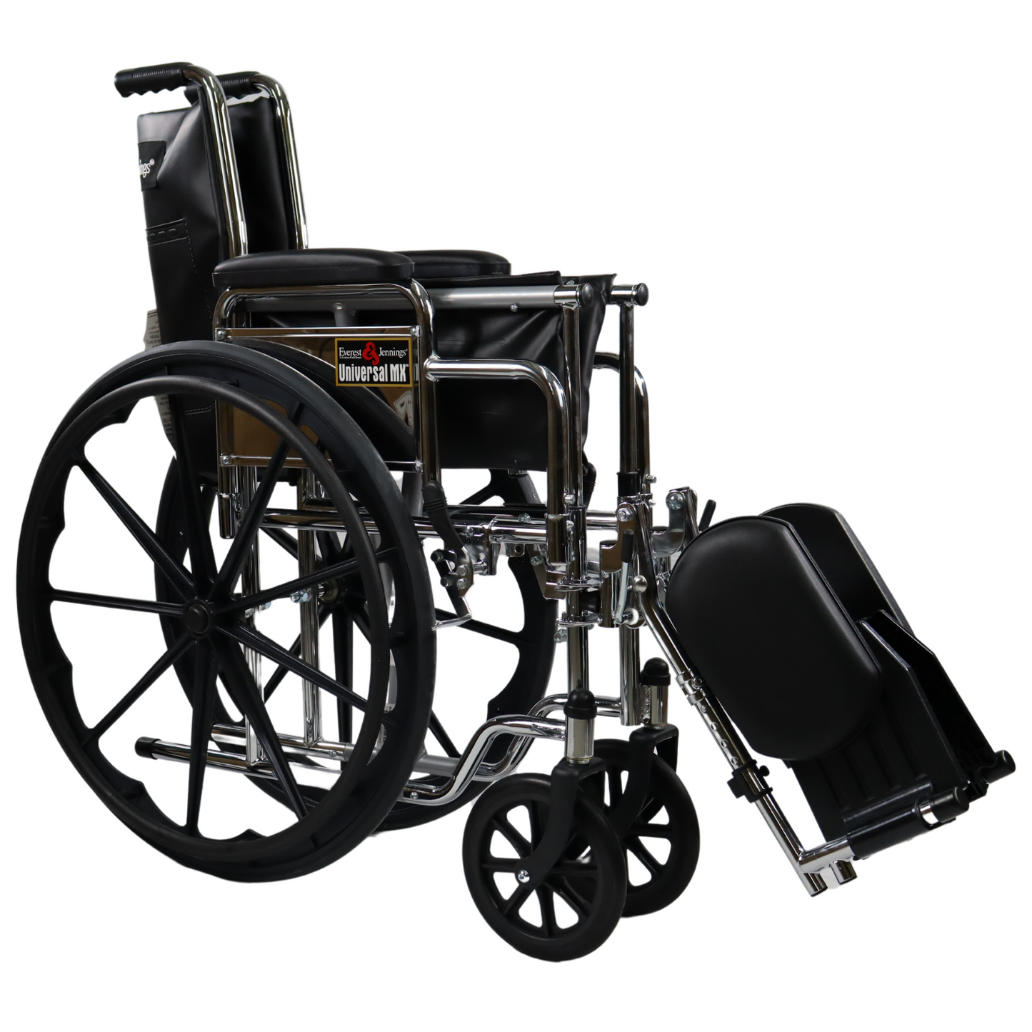 Silla De Ruedas Premium Everest & Jennings Con Eleva Piernas Cromada, Descansa Brazos Desmontable