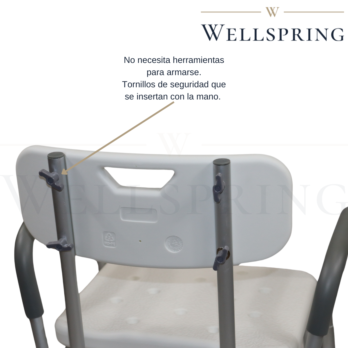 Silla De Ducha Y Baño Con Asiento Y Respaldo Resistente De Aluminio