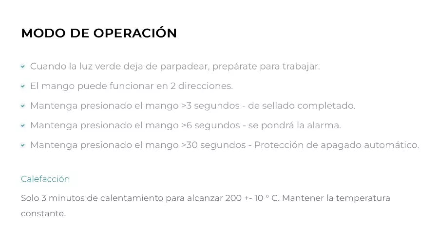 Selladora Térmica De Bolsas Para Autoclave Runyes Seal 120