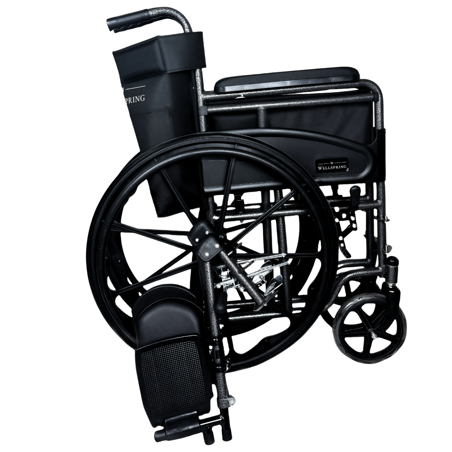 Silla De Ruedas Con Elevapiernas, Llantas Solidas y Desanca Brazos Fijos WS-2203 ELR