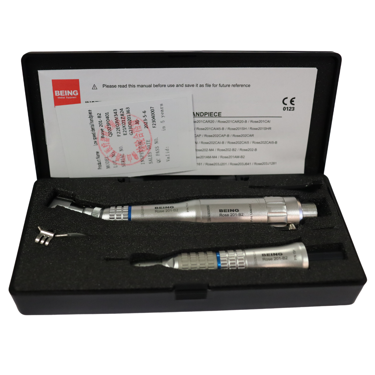 Kit Dental Pieza De Mano Alta Y Baja Velocidad Y Contrangulo