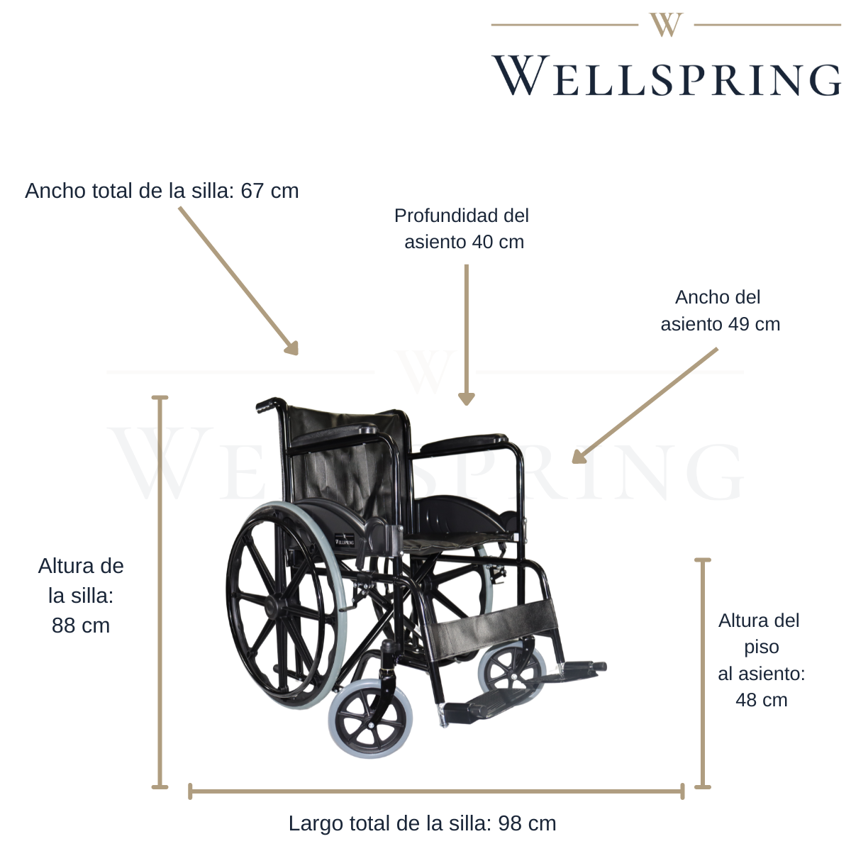 Silla de ruedas modelo WS3001