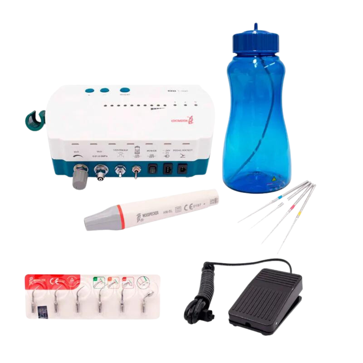 Escariador Ultrasonico Woodpecker Uds-L Con Bomba de Agua y Luz Led Para Endodoncia