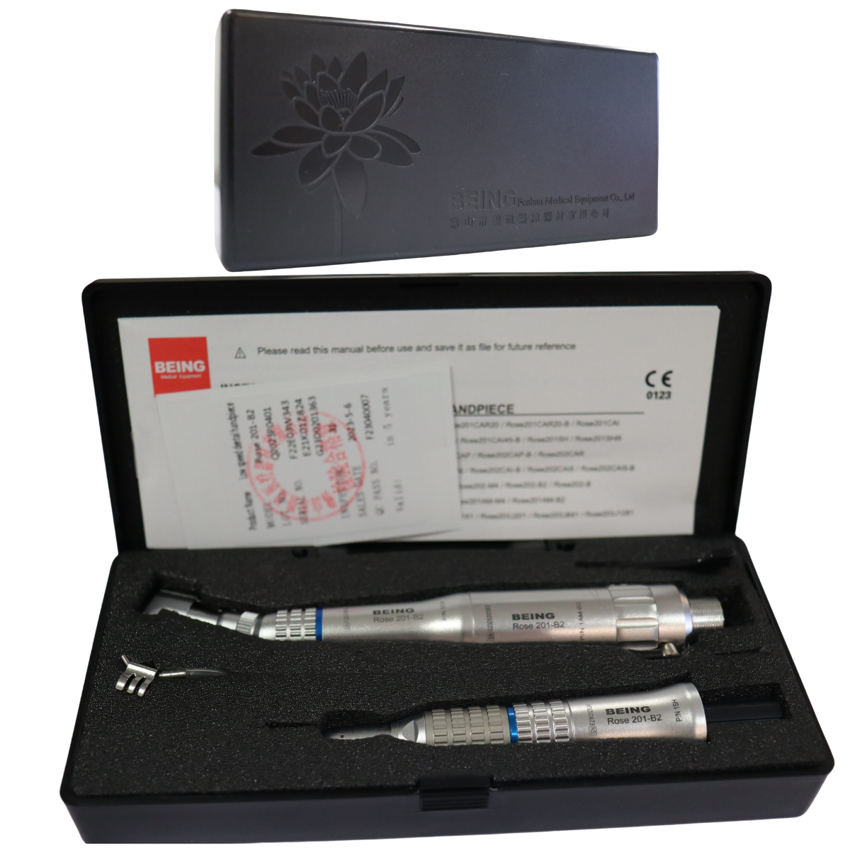 Kit Dental Pieza De Mano Alta Y Baja Velocidad Y Contrangulo