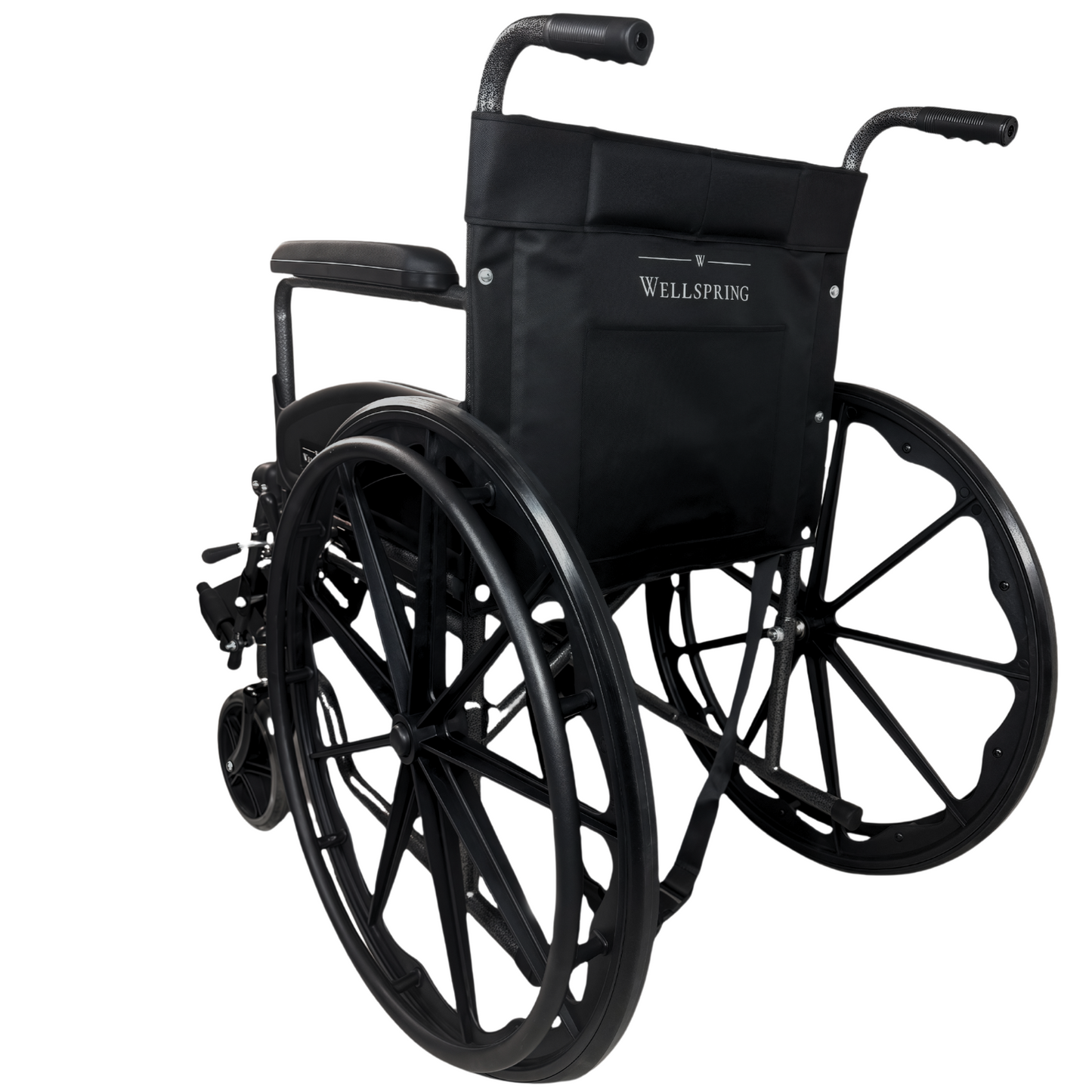 Silla De Ruedas Con Elevapiernas, Llantas Solidas y Desanca Brazos Fijos WS-2203 ELR