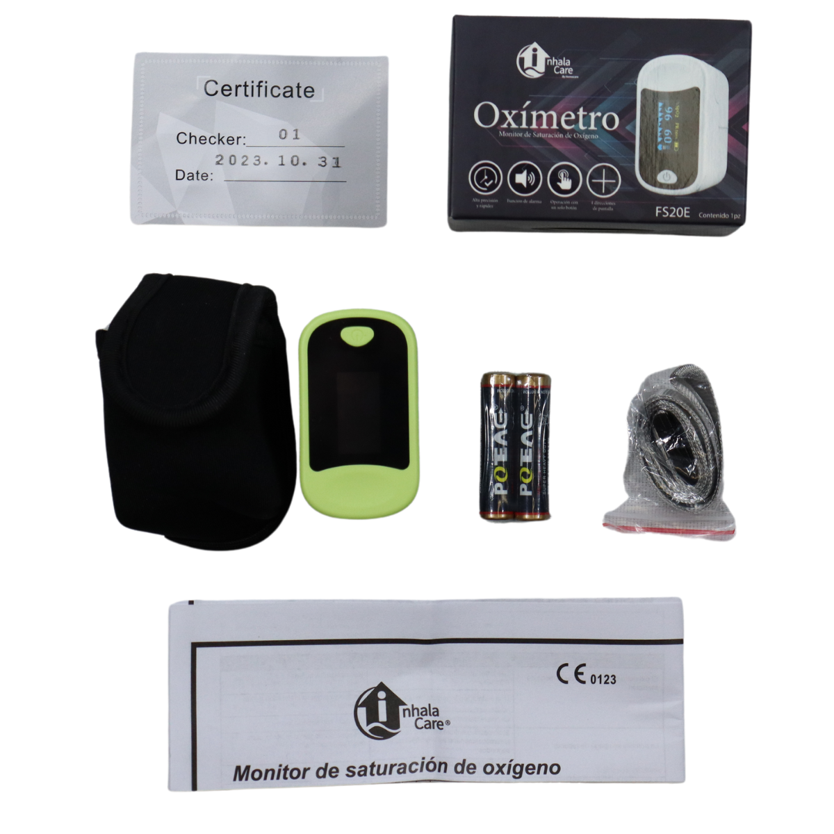Oxímetro De Pulso Digital Certificado Monitor Pulsometro