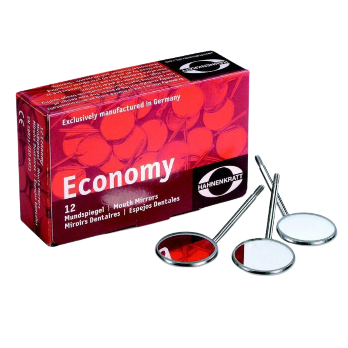 Espejo De Diagnóstico Dental Hahnenkratt #5 Caja Con 12 Piezas