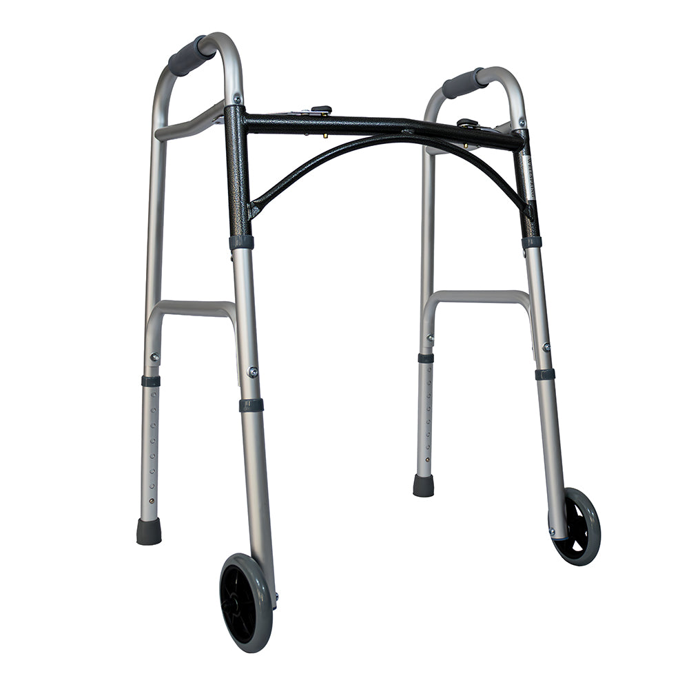 Andadera De Aluminio Con Ruedas Plegable Premium