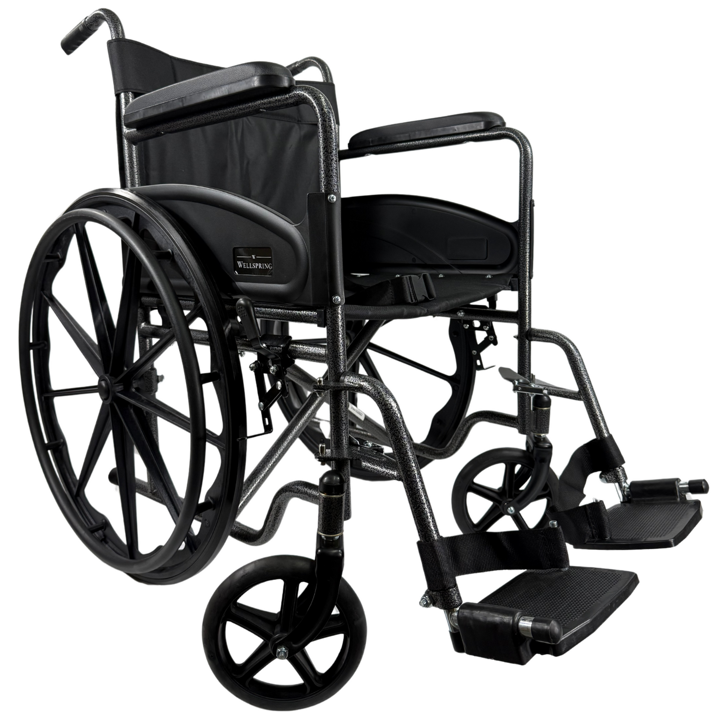 Silla De Ruedas Con Reposapiés Desmontables, Descansa Brazos Fijo, Llantas Solidas WS-2203-SF