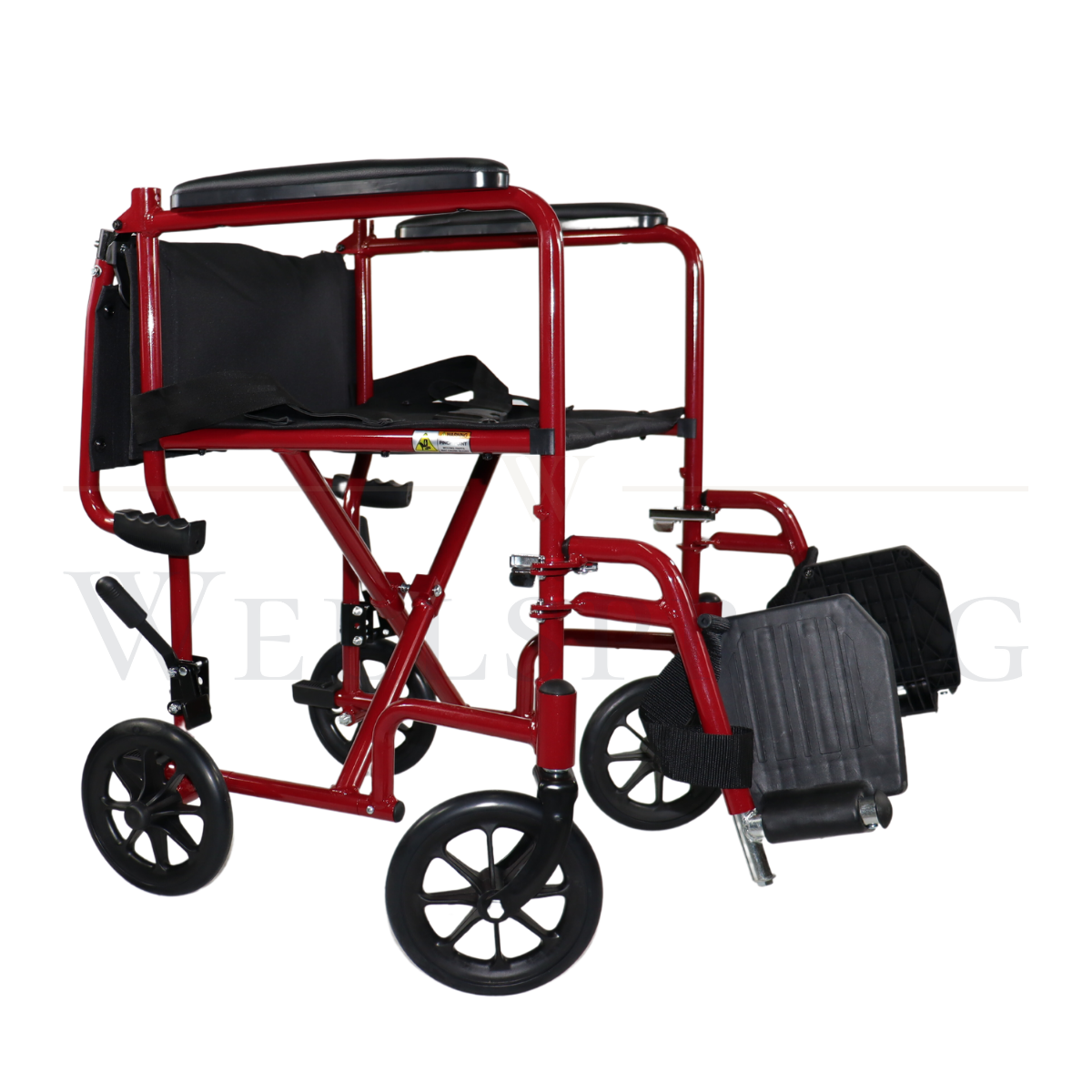 Silla de ruedas de traslado super ligera de aluminio