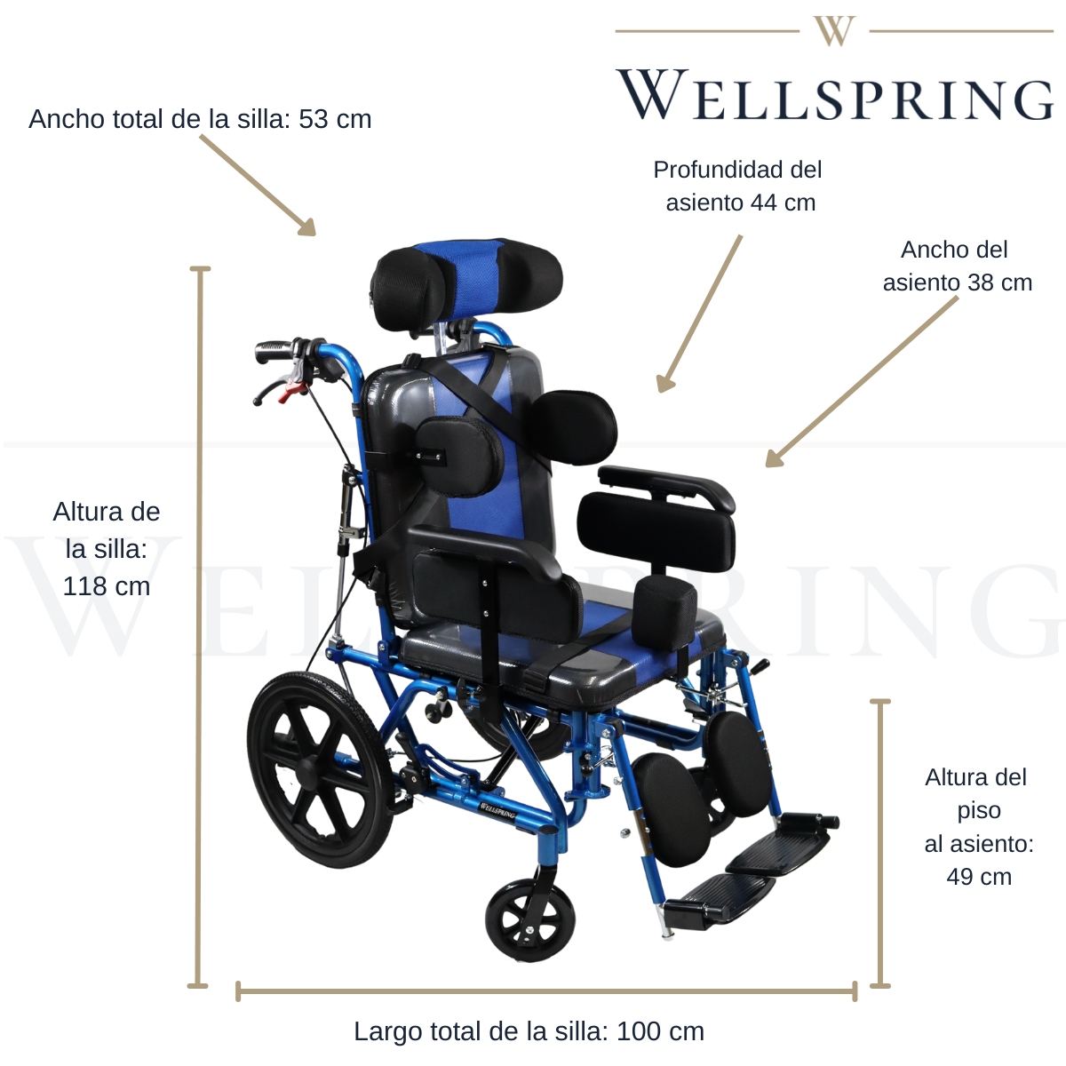 Silla De Ruedas Pci Paralisis Cerebral Infantil