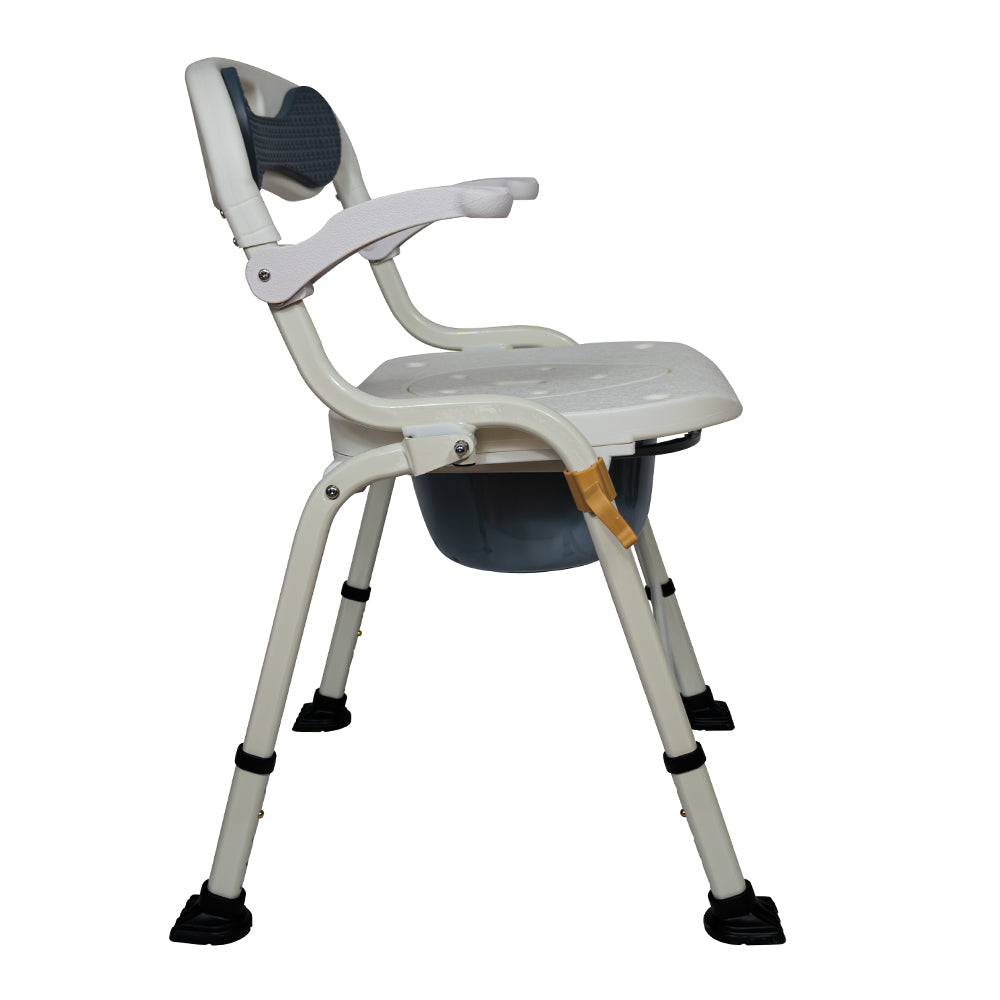 Silla Cómodo 3 En 1 Pagable Para Baño Y Ducha, Aumento De Wc