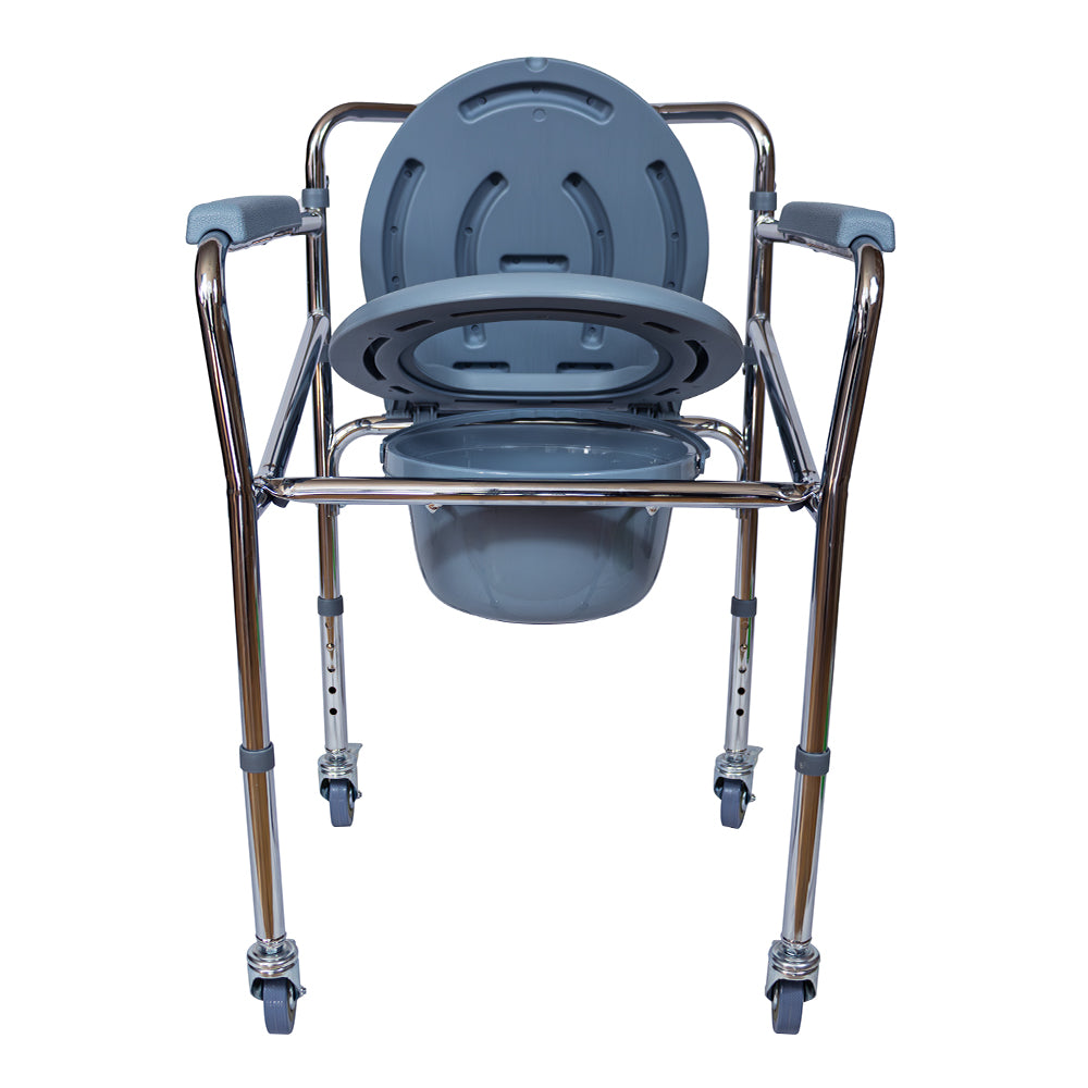 Silla Cómodo Aumento Ducha Para Wc Baño Con Ruedas 3 En 1