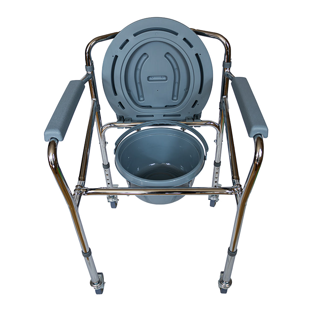 Silla Cómodo Aumento Ducha Para Wc Baño Con Ruedas 3 En 1