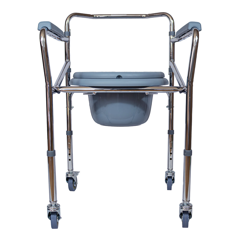 Silla Cómodo Aumento Ducha Para Wc Baño Con Ruedas 3 En 1