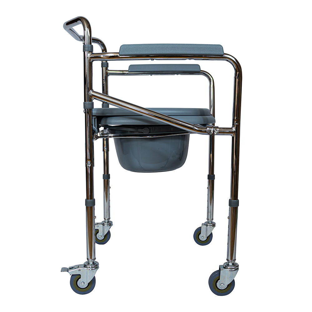 Silla Cómodo Aumento Ducha Para Wc Baño Con Ruedas 3 En 1