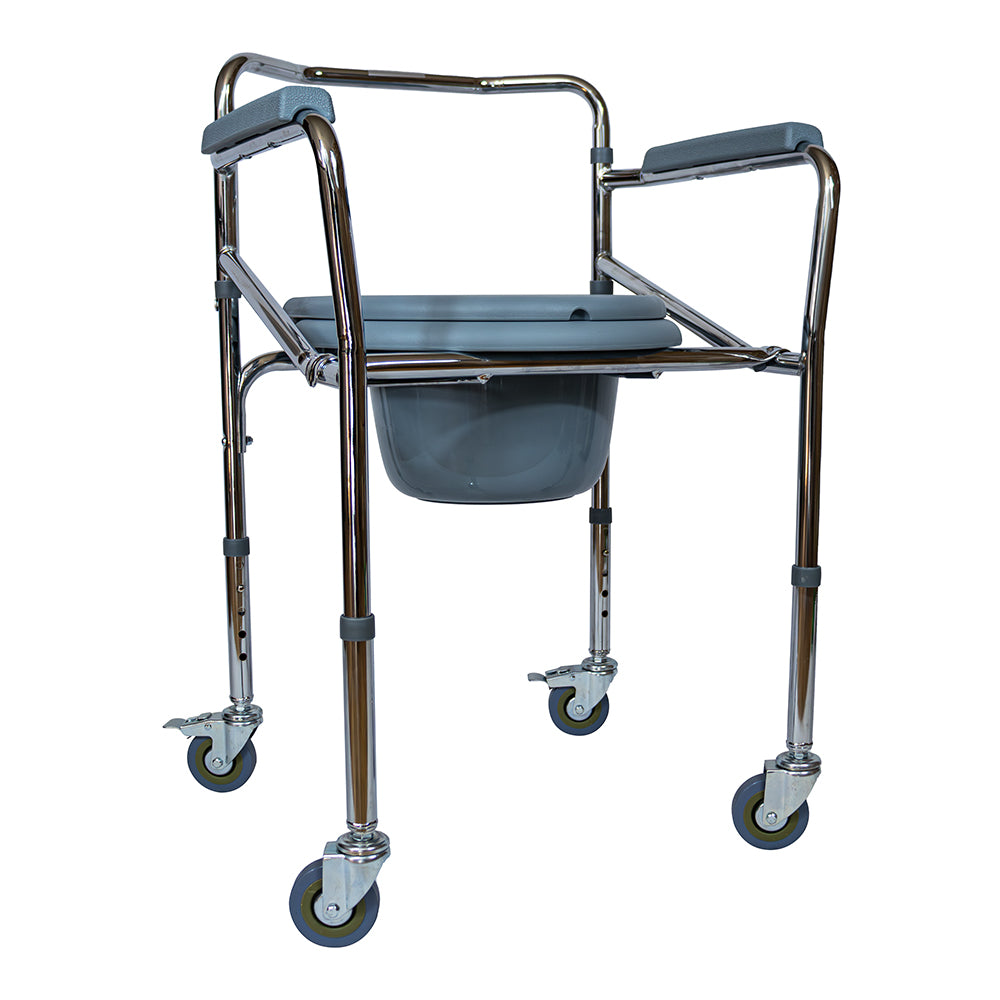 Silla Cómodo Aumento Ducha Para Wc Baño Con Ruedas 3 En 1