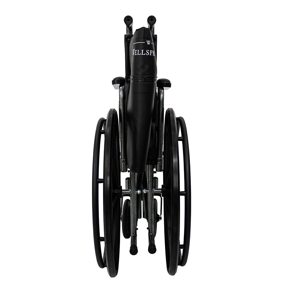 Silla De Ruedas Premium Marca Wellspring, Estribo y Descansa brazos Desmontables