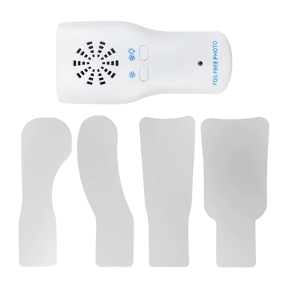Kit De 4 Espejos Intraorales Dentales Con Luz Led Ventilador