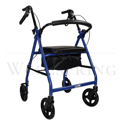 Andadera Rollator de Aluminio Con Asiento Y Canastilla