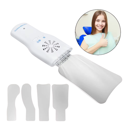 Kit De 4 Espejos Intraorales Dentales Con Luz Led Ventilador