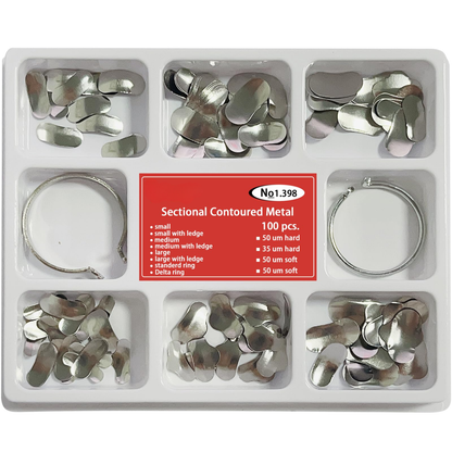 Matrices Dentales Banda Matriz Y Anillos 100 Piezas
