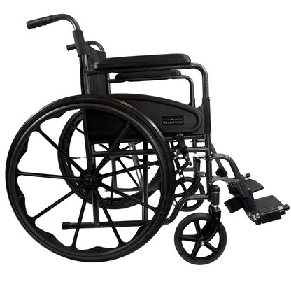 Silla De Ruedas Con Reposapiés Desmontables, Descansa Brazos Fijo, Llantas Solidas WS-2203-SF