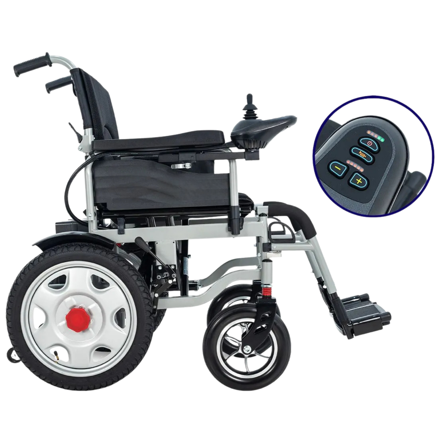 Silla De Ruedas Eléctrica Todo Terreno, Llantas Neumáticas, Dos Motores WS-5000