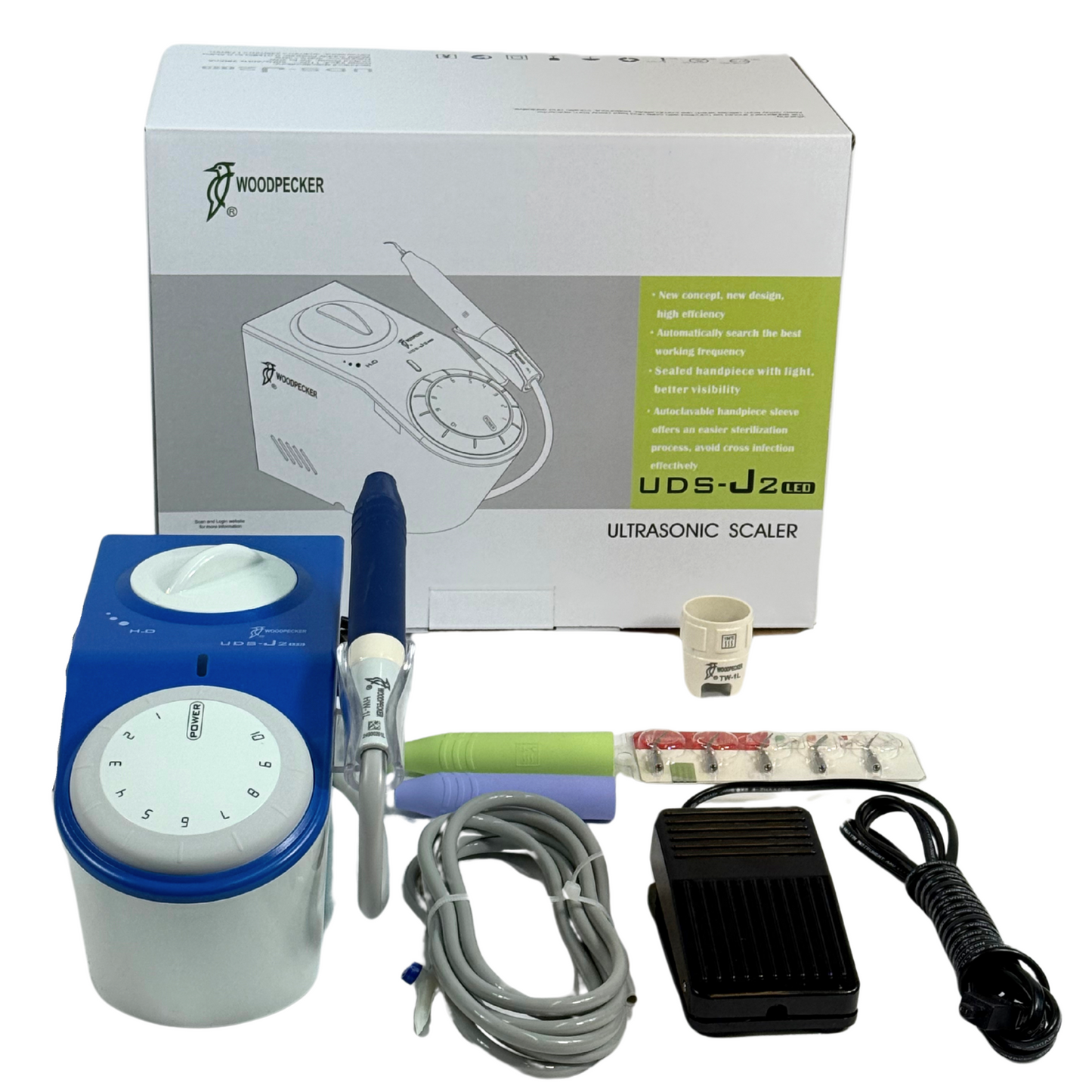 Escariador Cavitron Ultrasónico Woodpecker Scaler Uds-J2 Led