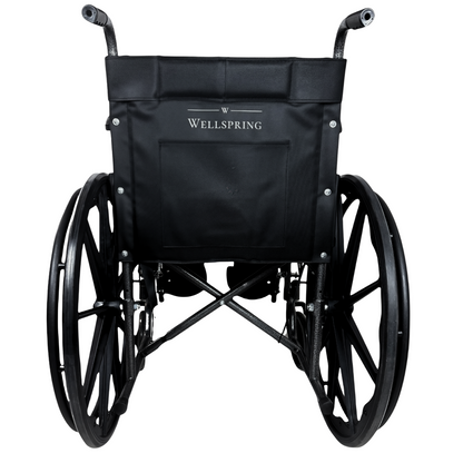 Silla De Ruedas Con Elevapiernas, Llantas Solidas y Desanca Brazos Fijos WS-2203 ELR