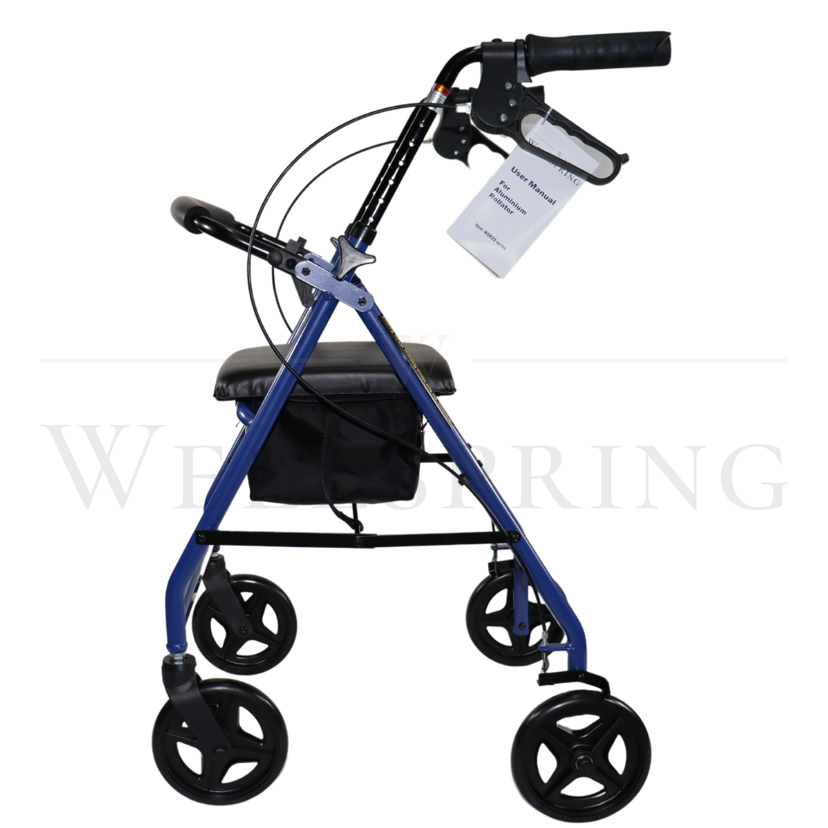 Andadera Rollator de Aluminio Con Asiento Y Canastilla