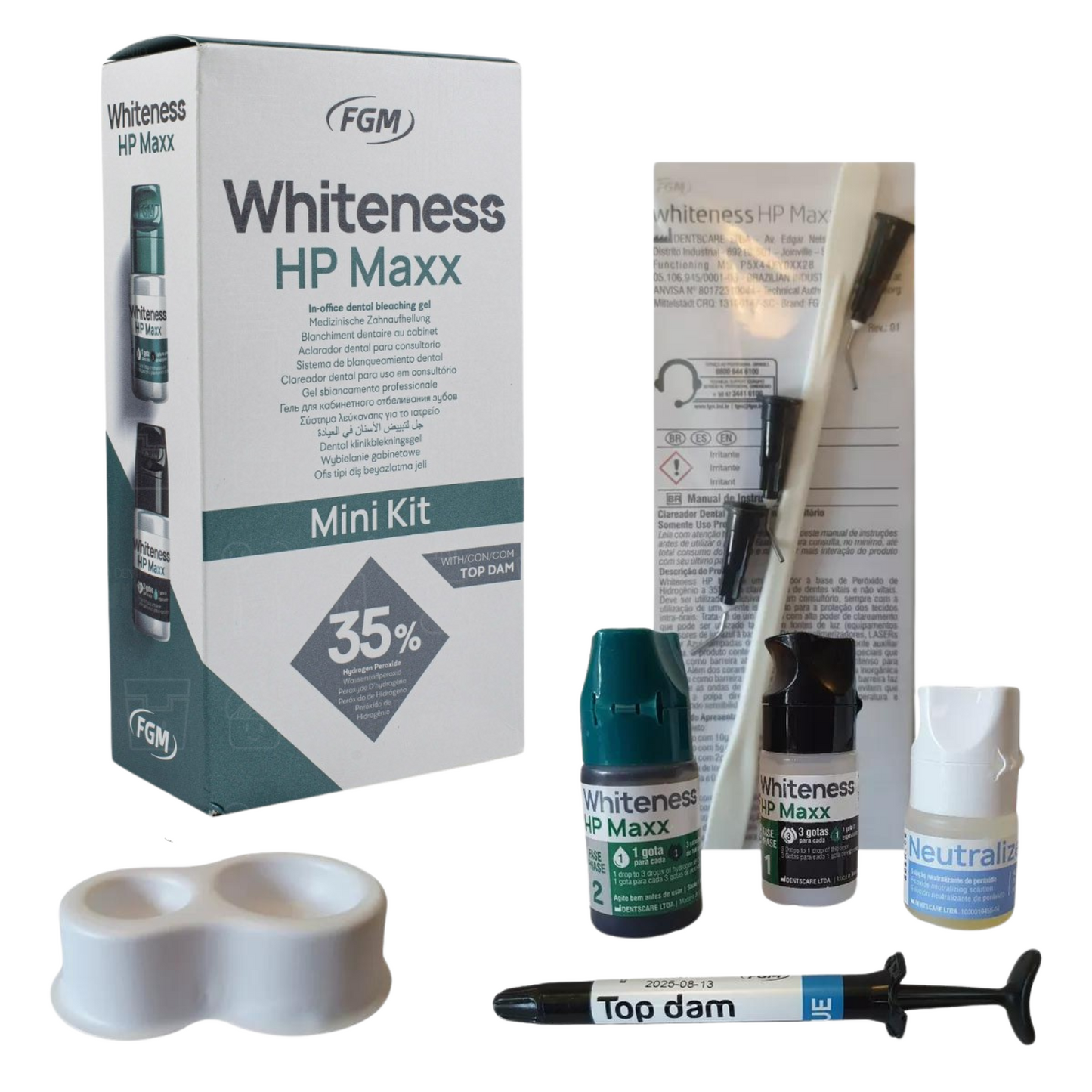 Blanqueamiento Dental Whiteness Hp Maxx Mini Kit 1 Paciente