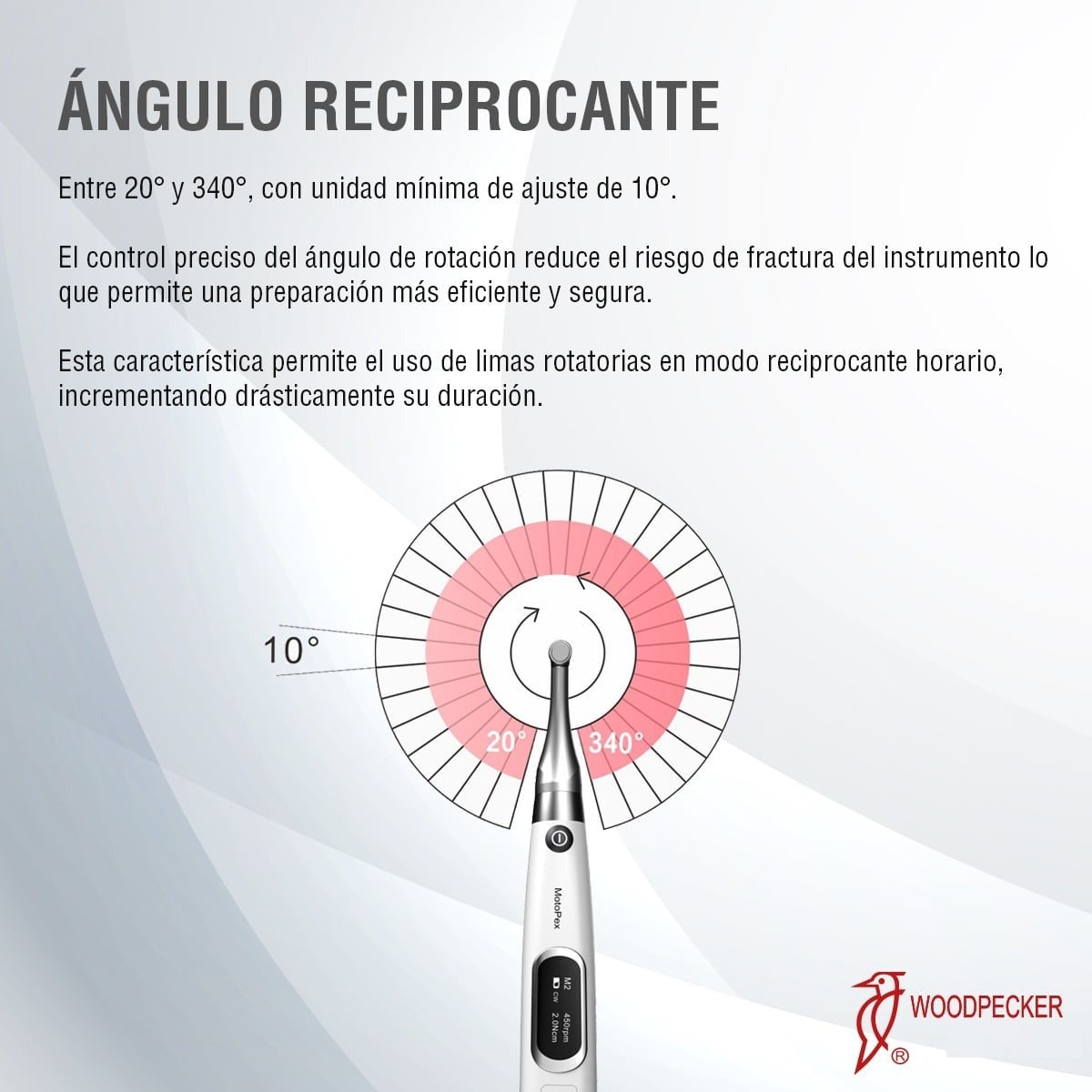 Motor De Endodoncia Inalambrico Woodpecker Motopex Con Localizador de Apice