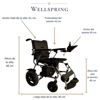 Silla De Ruedas Eléctrica 2x250w Motor Compacta Alcance 15km