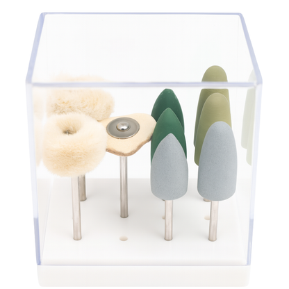 Kit De Pulido Dental Para Acrilico Marca Argel