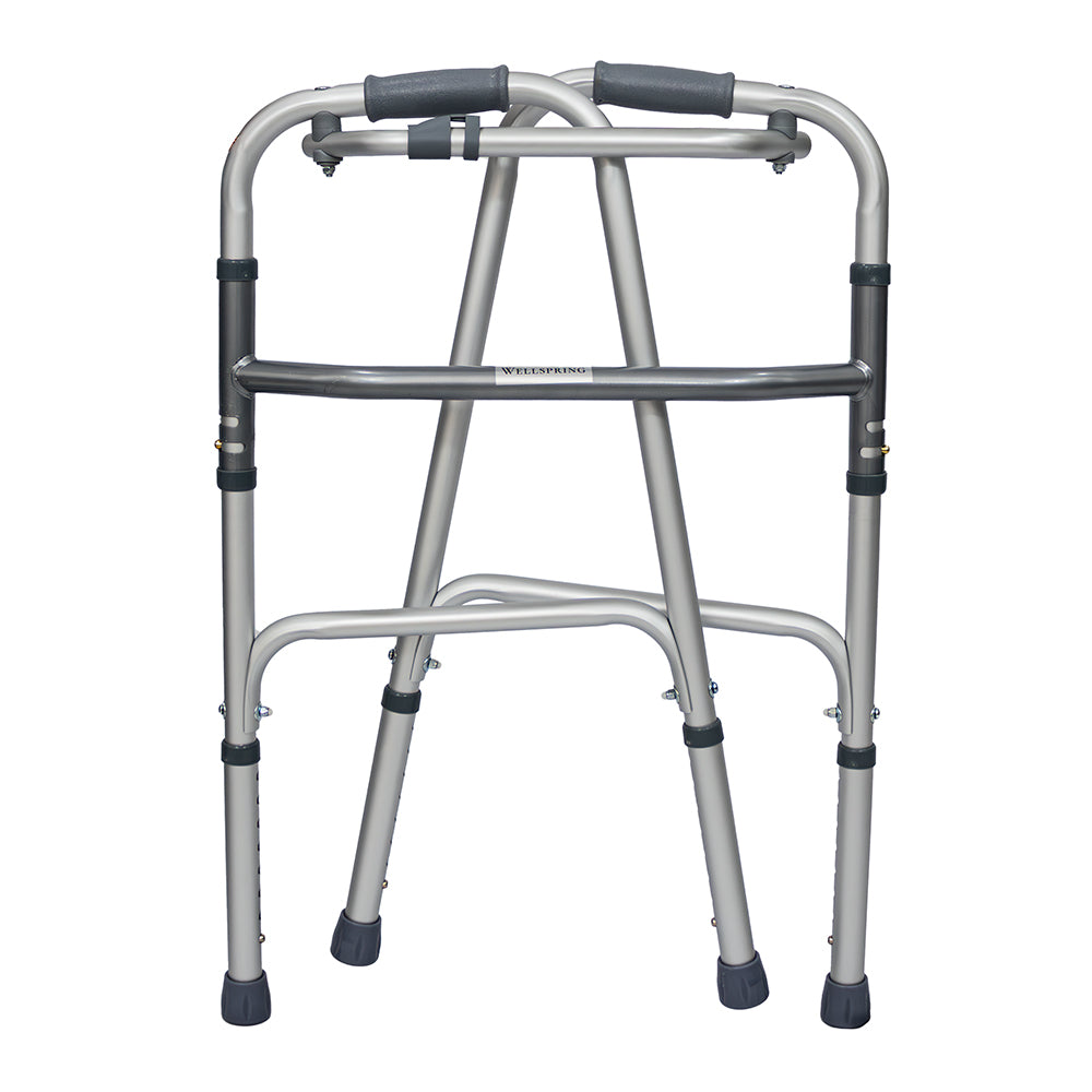 Andadera de Aluminio Plegable Ligera Altura Ajustable Dos Funciones