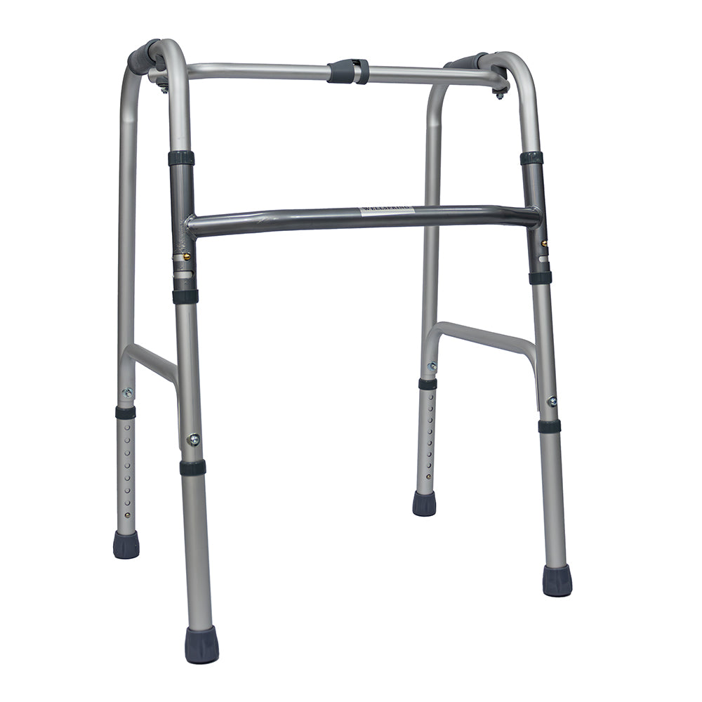 Andadera de Aluminio Plegable Ligera Altura Ajustable Dos Funciones