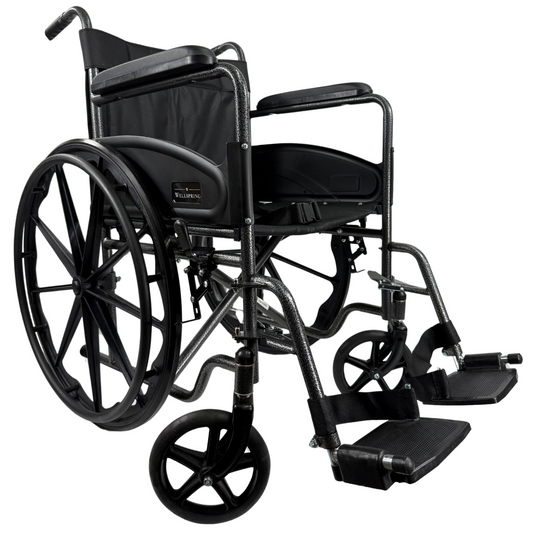 Silla De Ruedas Con Reposapiés Desmontables, Descansa Brazos Fijo, Llantas Solidas WS-2203-SF