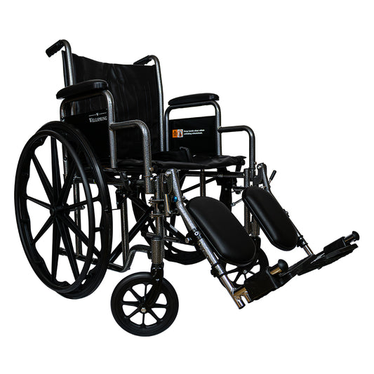 Silla De Ruedas Premium Marca Wellspring Con Eleva Piernas
