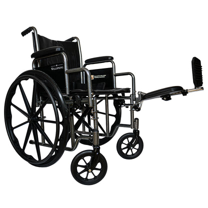 Silla De Ruedas Premium Marca Wellspring Con Eleva Piernas