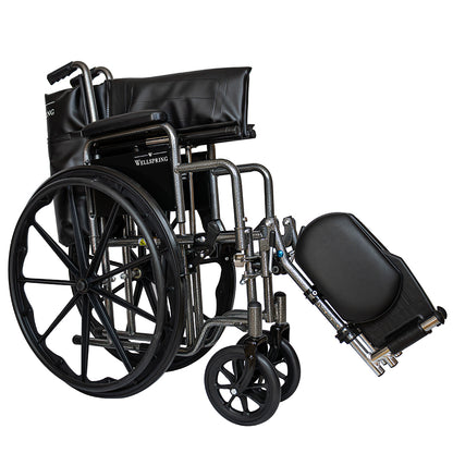 Silla De Ruedas Premium Marca Wellspring Con Eleva Piernas