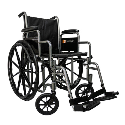 Silla De Ruedas Premium Marca Wellspring, Estribo y Descansa brazos Desmontables