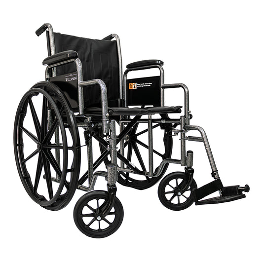 Silla De Ruedas Premium Marca Wellspring, Estribo y Descansa brazos Desmontables