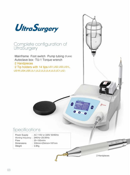 Equipo De Cirugía Dental Osea Ultrasurgery Woodpecker Led